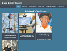 Tablet Screenshot of clarecountycleaver.net